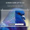 60 72 84 inch Wall-Mounted Projection Screen, 4:3 16:9 Manual Pull Down 4K HD Screen, Ideal for Camping Party, Home Theater, Office(84" (4:3)) view 3