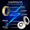 Smart Ring Health Tracker for Women Men, Heart Rate/Blood Oxygen/Sleep Tracker/Step Counter, Fitness Ring with Magnetic Charging Case, 5ATM Waterproof for IOS & Android, No Subscription Fee- Gold 8-1 view 4