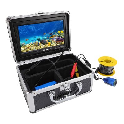 Bewinner Underwater Fishing Camera, 1080P FHD 7 Inch Display Underwater Fish Finder with 20 Meter Cable, 8 LEDs Light, Water Proof Camera for Lake, Boat, Ice Fishing (US Plug)
