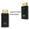 UIGOCLE Replacement DP to HDMI Adapter, Displayport to HDMI Converter, 3840x2160p Male and Female Converter, Compatible with Computers, Monitors, desktops, high-Definition TVs - Gold Plated (2-Packs) view 4