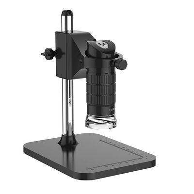 Professional Handheld USB Digital Microscope 500X 2MP Electronic Endoscope Adjustable 8 LED Magnifier Camera with Stand (D 1000X)