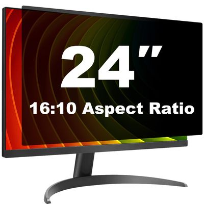 [5 Pack] Pozlle 24 Inch Computer Privacy Screen Shield for 16:10 Widescreen Desktop Monitor - Anti-Glare Blue Light Privacy Filters and Anti Spy Privacy Screen Protector Film