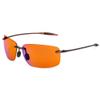 JULI Blue Light Blocking Glasses,Computer Reading/Gaming/TV/Phones Glasses for Women Men 8009 (Orange) view 1