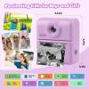 Kids Instant Print Camera,1080P Digital Camera for Kids with 32GB Card & 3 Rolls Printing Paper,4 6 7 8 9 10 Year Old Girls Boys Christmas Birthday Gifts, Instant Print Toys for Girls 6-8 8-10(Purple) view 2