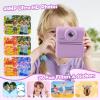 Kids Instant Print Camera,1080P Digital Camera for Kids with 32GB Card & 3 Rolls Printing Paper,4 6 7 8 9 10 Year Old Girls Boys Christmas Birthday Gifts, Instant Print Toys for Girls 6-8 8-10(Purple) view 4