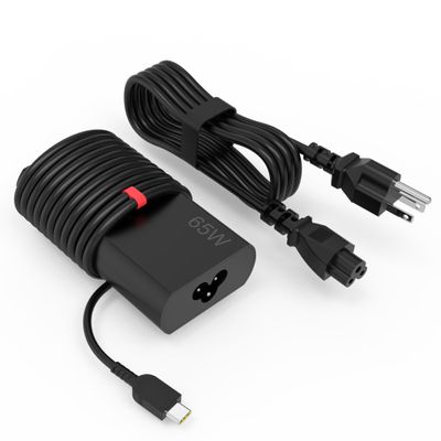 2025 Slim 65W USB C Charger Compatible with Lenovo ThinkPad Chromebook Yoga Flex ThinkBook IdeaPad Computer Type C Fast Charging Power Cord AC Adapter