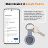 2026 Upgraded Android Air Tracker 4 Pack, Bluetooth Tracker for Android Phones, Compatible with Google Find Hub Device, Item Locator for Luggage, Keys, Backpack, IP66 Waterproof view 4