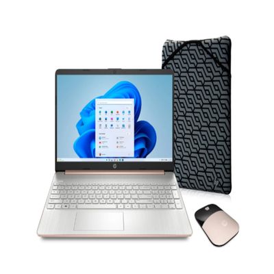 HP 15.6" HD Laptop | AMD Athlon N3050 Processor| AMD Radeon Graphics| Mouse | Sleeve | Microsoft 365 | 16GB RAM | 512GB SSD |Windows 10 S |