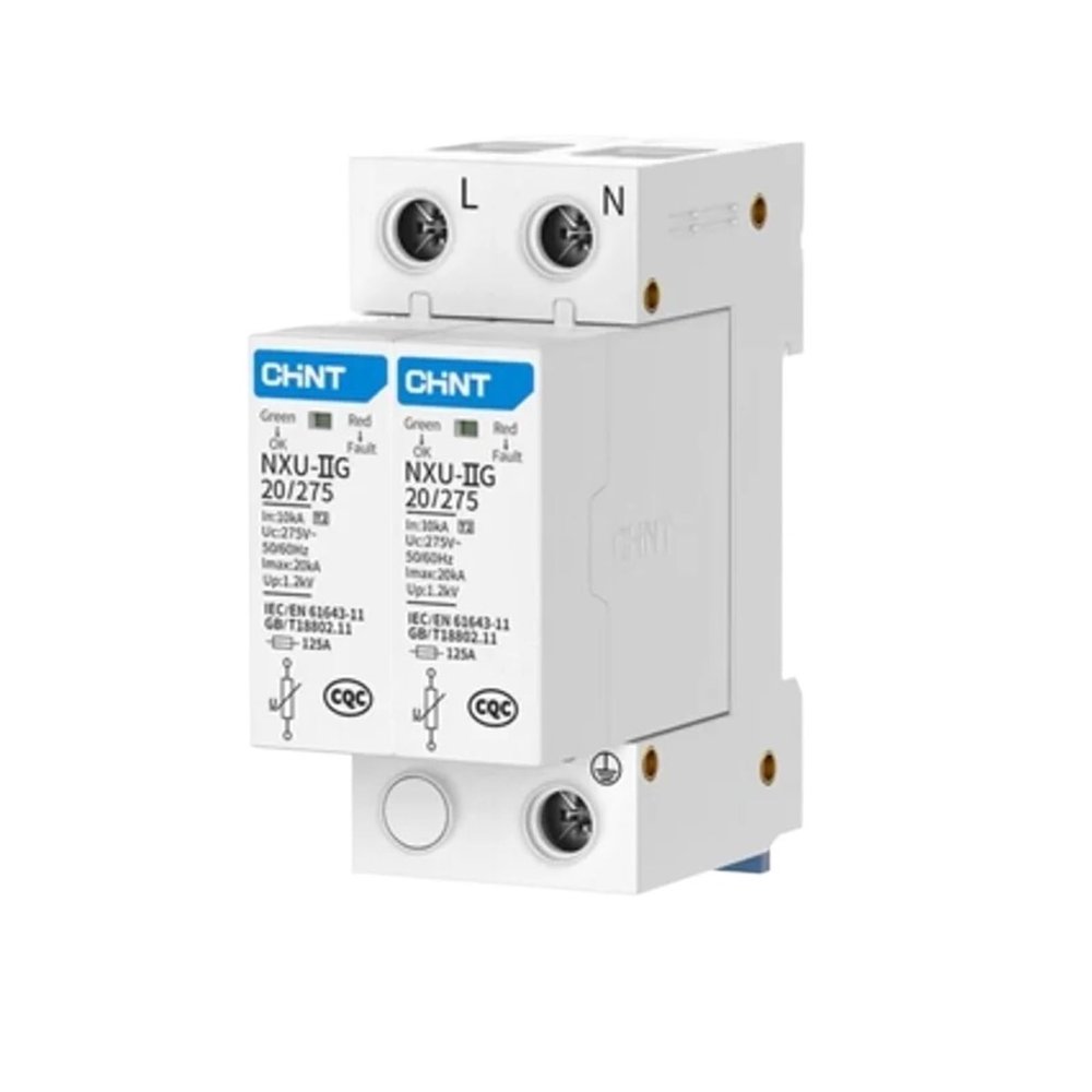 1pcs Surge Protector NXU-IIG 2P 4P 20KA 40KA 275V 385V(4P 40KA 385V)
