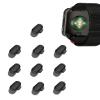 10 Pack Charger Port Protector for Garmin Venu X1,BOVUGAC TPU Dust Plug Anti-dust Plugs Compatible for Garmin Venu X1-Clear Black view 1