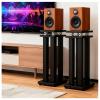 29in Pair of Heavy Duty Sound Stands,Universal Speaker Stands for Surround Sound,Vibration-Absorbing MDF Design Audio Stand for Home Theater Studio,Holds 110lbs Bookshelf/Speaker(Black, 29 inch) view 1