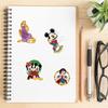 100pcs Cartoon Disney Mix Stickers for Kids, Cute Character Waterproof Vinyl Decal for Adult Teen Boy Girl Water Bottle Laptop Phone Skateboard Guitar Notebook Computer Luggage view 3
