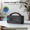 VigorKeeper 5.8 GHz Wireless TV Speakers for Hard of Hearing Seniors, Portable TV Speaker Amplifies TV Sound, 0ms Audio-Video Sync, 20Hrs+ Playback, HDMI(ARC)/AUX/RCA/Coax/Opt, All Cables Included view 4