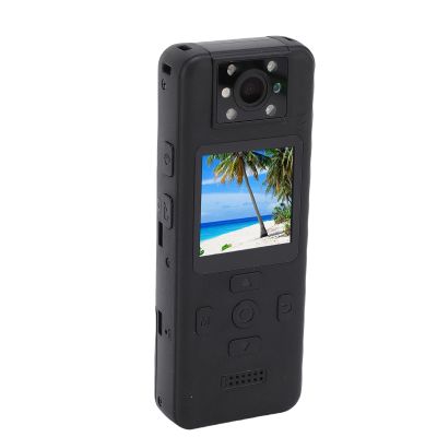 XUMIUZIY Mini Body Camera with Audio & Video Recording, 1.5 Inch Screen 4K HD Wearable Camcorder with Magnetic Back Clip 180 Rotatable Lens for Outdoor Sport Business