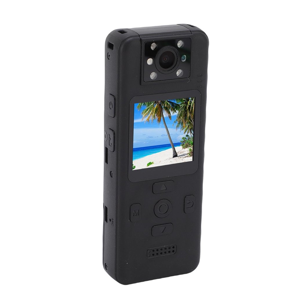 XUMIUZIY Mini Body Camera with Audio & Video Recording, 1.5 Inch Screen 4K HD Wearable Camcorder with Magnetic Back Clip 180 Rotatable Lens for Outdoor Sport Business