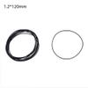 RGKOUZ 10pcs Rubber Cassette Tape Replacement Drive Belts - 1.2mm Width for Cassette Players and Tape Recorders(120mm) view 2