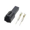 QPALCOY 2 Holes Auto License Plate Lamp Wire Harness Socket with Terminal(Dark Grey) view 1