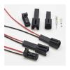 QPALCOY 2 Holes Auto License Plate Lamp Wire Harness Socket with Terminal(Dark Grey) view 2