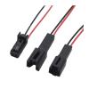 QPALCOY 2 Holes Auto License Plate Lamp Wire Harness Socket with Terminal(Dark Grey) view 3