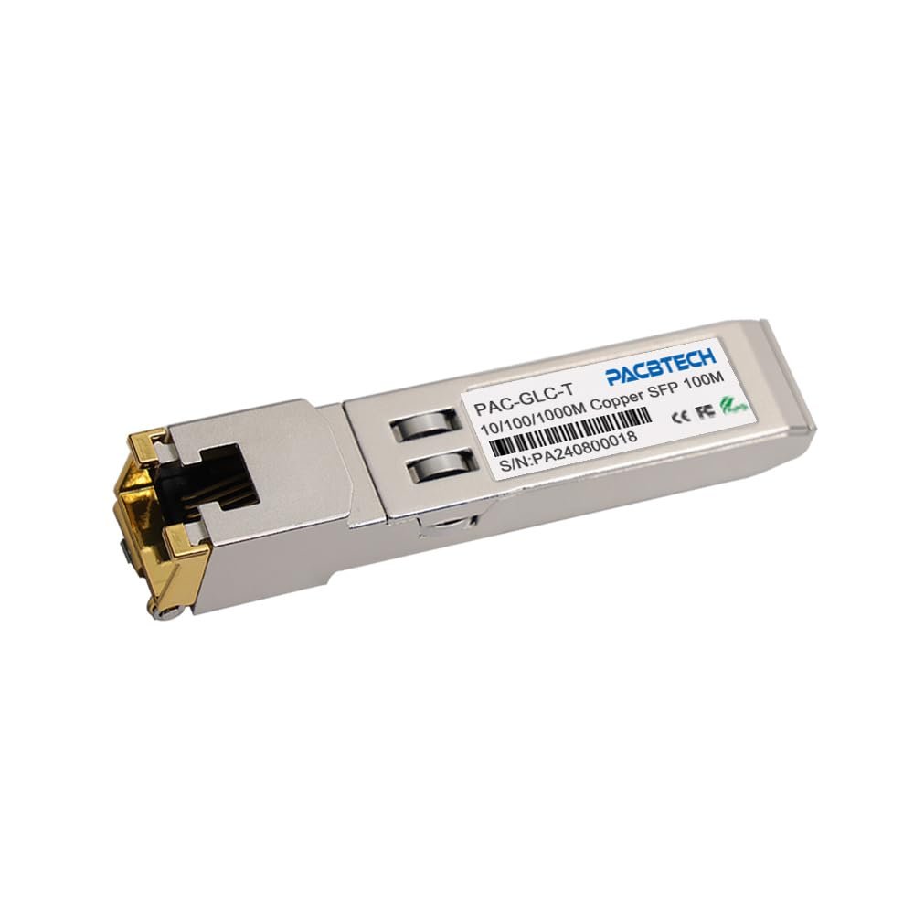 - + - , 10Gbe SFP+ Copper Ethernet CAT6a Module, for Cisco SFP-10G-T-S, Ubiquiti UniFi, Fortinet, and More (10/100/1000Base-T, 10)