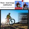 Velytycheon 3 in 1 Rechargeable Bike Camera - 4K EIS Bicycle Video Recorder with Mount,Vlogging Cameras with Bike Light & Electric Horn for Mountain, E-Bike, Road Bike view 3