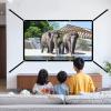 Portable Outdoor Projection Screen, 16:9 HD 4K Foldable Washable Movie Screen with Extended V Buckle, 160 Viewing Angle(84inch) view 2