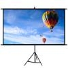Indoor Outdoor Projector Screen with Stand, 16:9 Portable Cinema Screen with Height Adjustable, Iron Frame, Wall Mount or Floor-Standing(84inch/186x105cm) view 1
