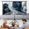 Indoor Outdoor Projector Screen with Stand, 16:9 Portable Cinema Screen with Height Adjustable, Iron Frame, Wall Mount or Floor-Standing(84inch/186x105cm) view 4