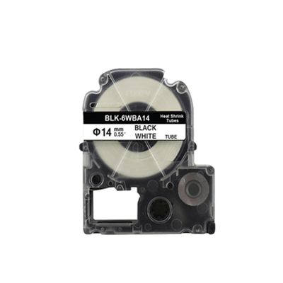 3 5 7 11 24mm Heat Shrink Tube Label SU5S SU11S SU5Y SU11Y SU7Y SU7W Compatible with Label Printers Like LW 300 LW 400 LW 600(14 mm White)
