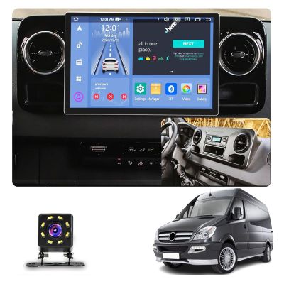 13.3 Inch Car Audio Receivers Radio Screen for Mercedes-Benz Sprinter 2018-2022,Android 14 Car Stereo GPS Navigation with Carplay, Android Auto,Backup Camera,BT, FM,8+128