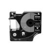 12mm White On Black Label Tape 45021 Compatible with LabelManager Printers D1 100 120P 150 160 200 210D 220P 260P 280 5200 view 1