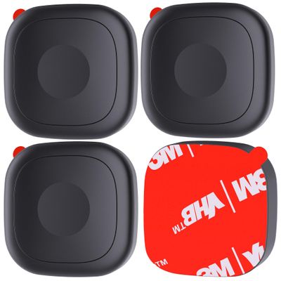 4 Pack Adhesive Mount for Life360 Tile Mate Bluetooth Tracker, Silicone Waterproof Case for Tile Tracker with 3M Adhesive Sticker Stick on Car/Bike/Luggage, Hidden Full Protective Holder Anti-Lost