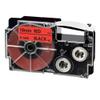 1PK Mixed Color XR-18WE XR-18RD XR-18X XR-18YW XR-18GN 3/4" 18mm Label Tape Works with KL-120 KL-HD1-IH KL-750 KL-780 Compatible Label Maker(Black on Red) view 1