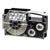 1PK Mixed Color XR-18WE XR-18RD XR-18X XR-18YW XR-18GN 3/4" 18mm Label Tape Works with KL-120 KL-HD1-IH KL-750 KL-780 Compatible Label Maker(Black on Clear) view 1