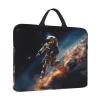 14 inch Laptop Sleeve with Handle Shockproof Laptop Bag Waterproof Computer Cover Bag Astronaut Flying in Space Briefcase view 1