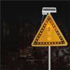 Solar-Yellow Triangle Danger Warning Signs 27.5 Inches Rust-Free Aluminum Street Sign Warning Reflective Easy To Install view 4
