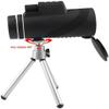 40X60 High Power BAK4 Prism Low NightScope Waterproof HD Telescope Work as Telescope with Metal Tripod 40x Magnification Zoom Lens Telescope view 3