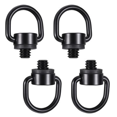 4pcs Stainless Steel D Ring Screw, Camera D Ring Screws Hinged Holder,1/4"-20 Thread, Fixing Screw Camera for Tripod DSLR Cameras, Selfie Sticks, Gimbals, Black