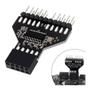 FTOMIKA Motherboard Header Splitter USB2.0 9 Pin to USB3.0 19Pin Extension Cable Adapter for RGB Lamp Fan view 2