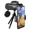 , 40x60, High Definition BAK4 Prism Monocular, Waterproof Fogproof Monoculars Scope with Smartphone Holder, Tripod, for Wildlife Bird Watching Hunting view 1