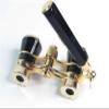 , 3x25 Brass Coated Lens Binocular Telescope Opera Theater Glasses with Retractable Handle for Watching Women Girls Gifts, White view 1