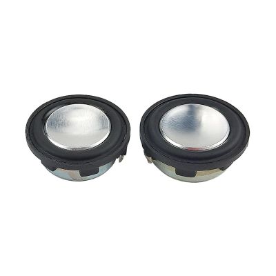 ZVHZQEMMT 1 INCH 2W Mini 28mm Speaker PU Side Full Range Sound Midrange bass MP3 Speaker Round 4Ohm 2PCS Lucky