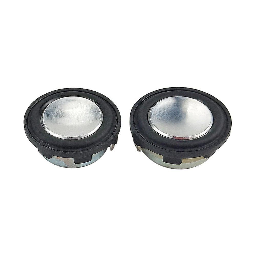 ZVHZQEMMT 1 INCH 2W Mini 28mm Speaker PU Side Full Range Sound Midrange bass MP3 Speaker Round 4Ohm 2PCS Lucky