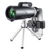 , 12X50 HD Waterproof Monocular with Smartphone Holder Tripod BAK4 Prism Binoculars Big Eyepiece Lens Spotting Scope for Adult Bird Watching Outdoor Travel Sightseeing view 2
