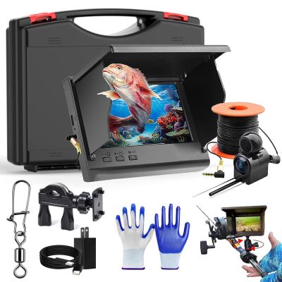Clearhook Underwater Camera, 4.3-inch HD Portable Clearhook Fishing Camera, 2025 Upgrade Night Vision Fish Finder with 220 Wide View, IP68 Waterproof Ice Fishing Cameras, 50-100ft Cable (100ft/30m)
