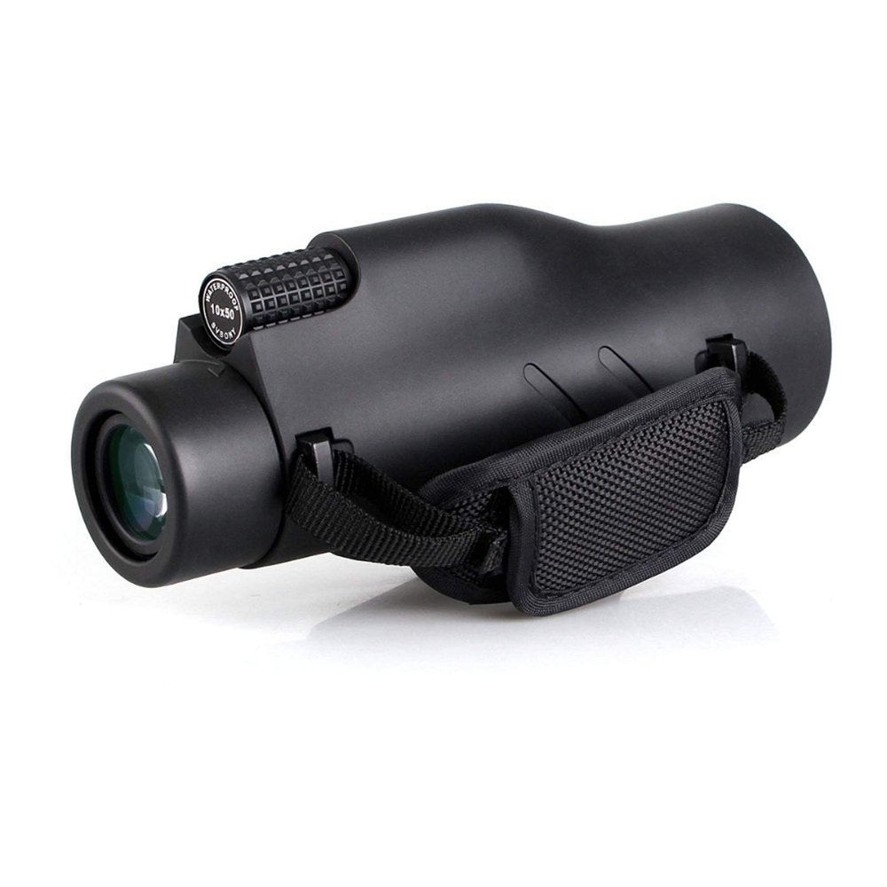 , 10x50 Monocular BAK4 Prism Waterproof Broadband Multi-Coated Telescope for Camping Hiking for Adult Bird Watching Outdoor Travel Sightseeing