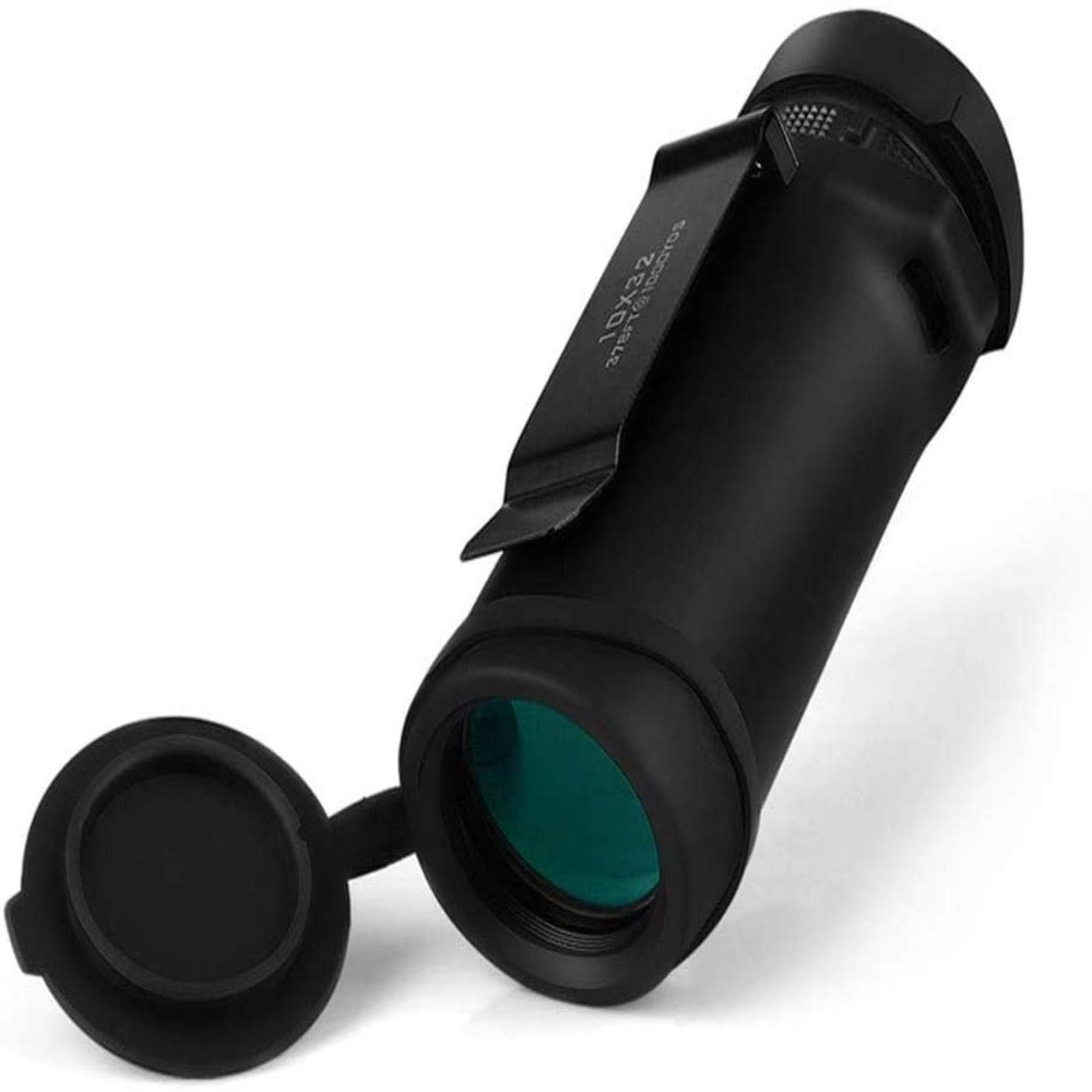 , 10x32, Portable Waterproof BAK4 Prism Lens Monoculars with Carrying Bag for Adult Bird Watching Outdoor Travel Sightseeing
