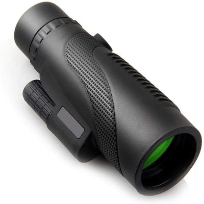 , 12x42, High Power BAK4 Prism Lens Compact Life Waterproof Monocular with Smartphone Adapter and Tripod
