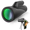 12x42 with Smartphone Holder Tripod for Adults Kids, HD High Power Waterproof Monocular Scope for Bird Watching Hunting Hiking Travel Camping view 1