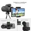 12x42 with Smartphone Holder Tripod for Adults Kids, HD High Power Waterproof Monocular Scope for Bird Watching Hunting Hiking Travel Camping view 4